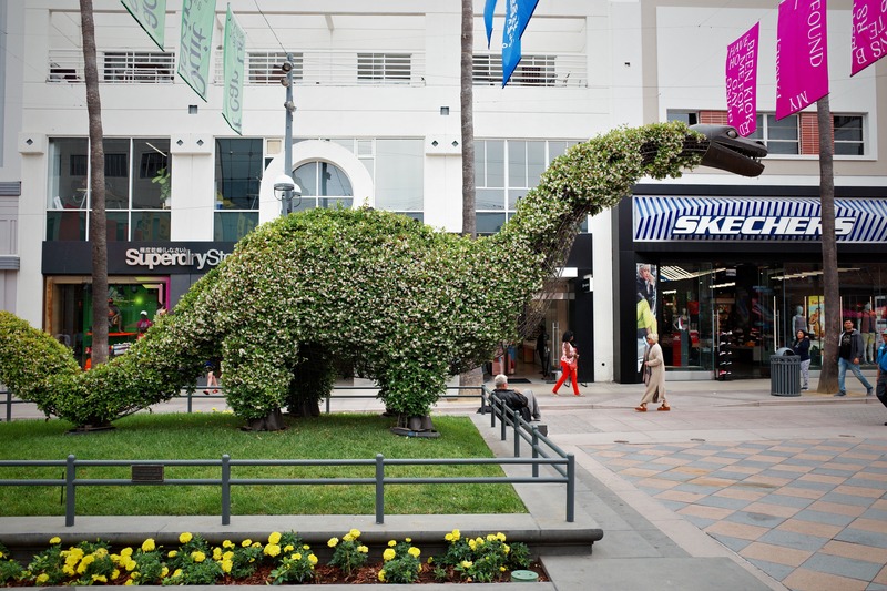 Whimsical Green Dinosaur