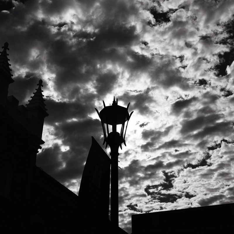 Silhouette Against a Stormy Sky