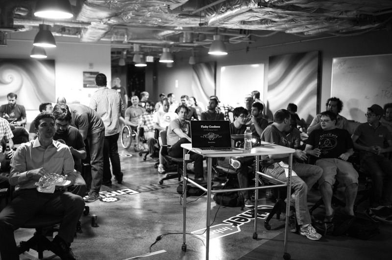 Engaged Gathering in Monochrome