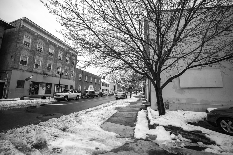 Winter's Grip on the Town