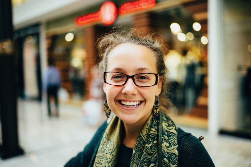 Joyful Encounter in a Mall