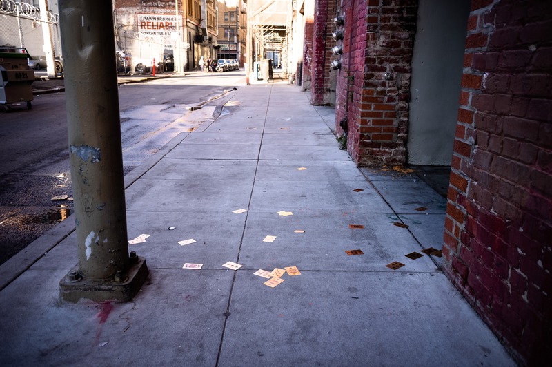 Fleeting Moments on the Sidewalk