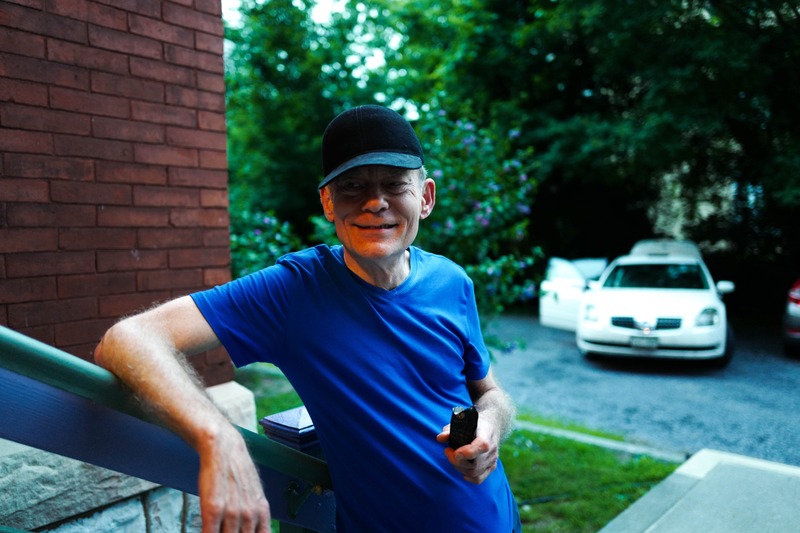 Joyful Interaction at Dusk