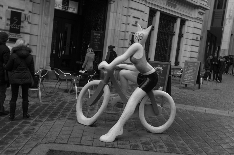 Urban Whimsy in Monochrome