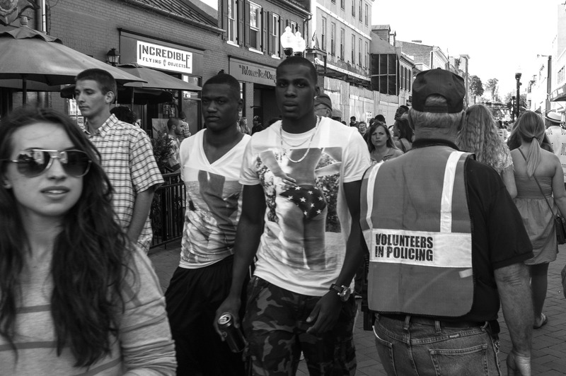 Urban Stroll in Black and White