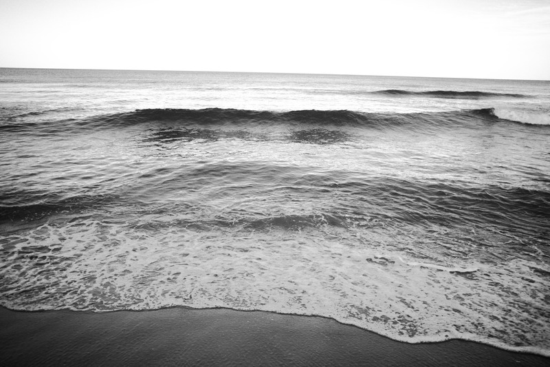 Calm Waves in Monochrome