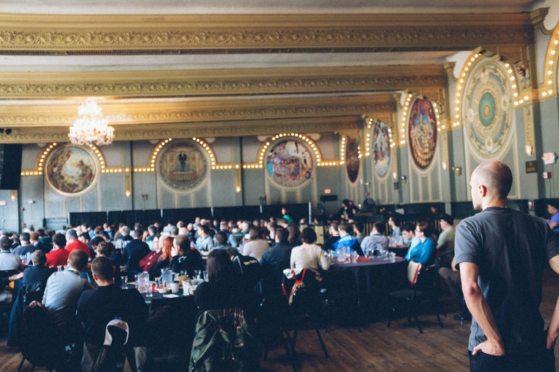 Gathering in a Grand Hall
