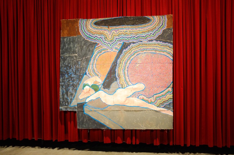 Surreal Recline Against Red