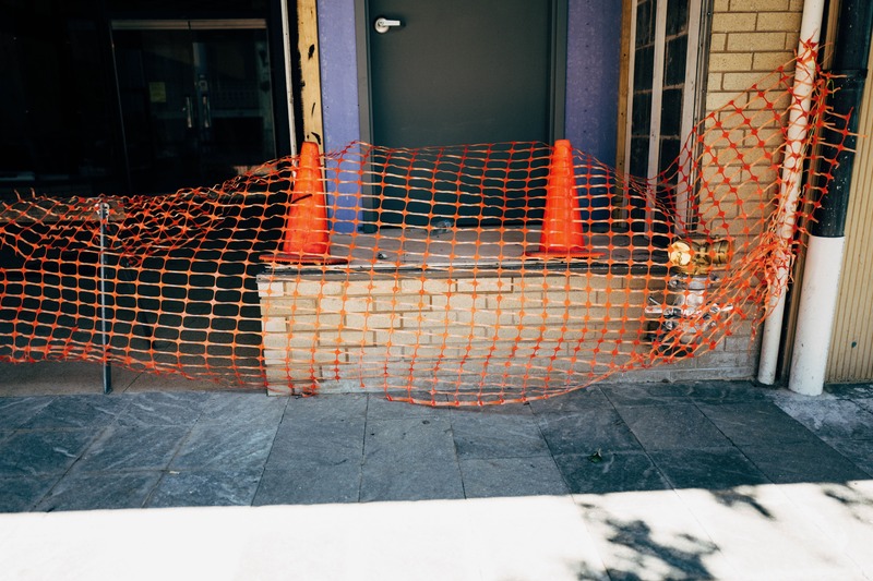 Barrier Under Bright Light