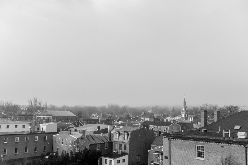 Misty Urban Landscape