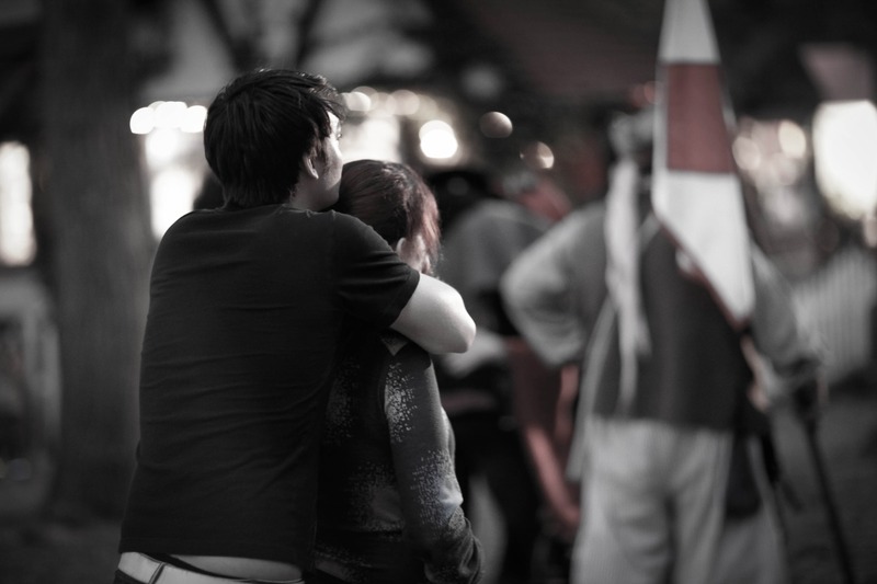 Intimate Moments in the Crowd