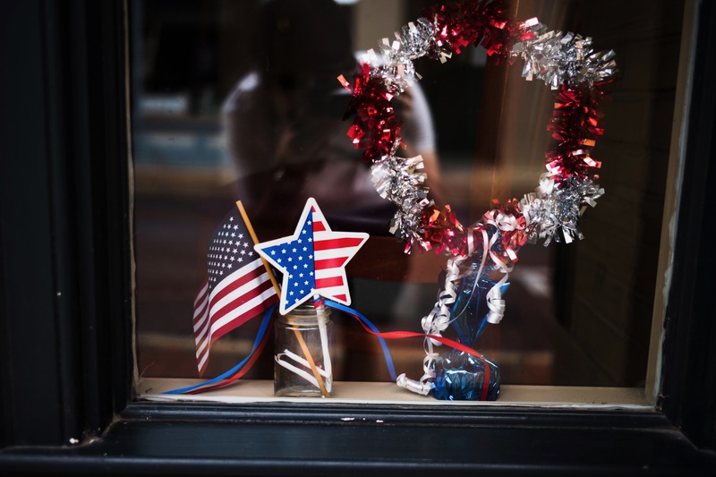 Patriotic Window Display