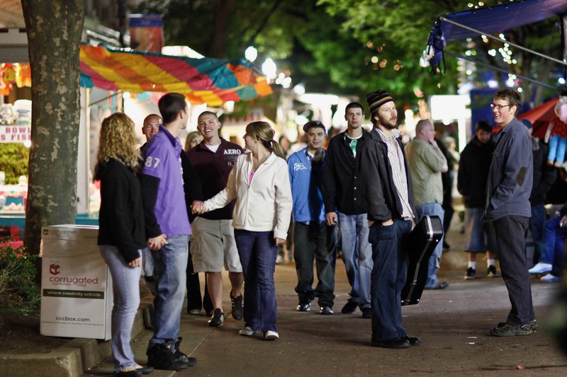 Evening Stroll at the Fair
