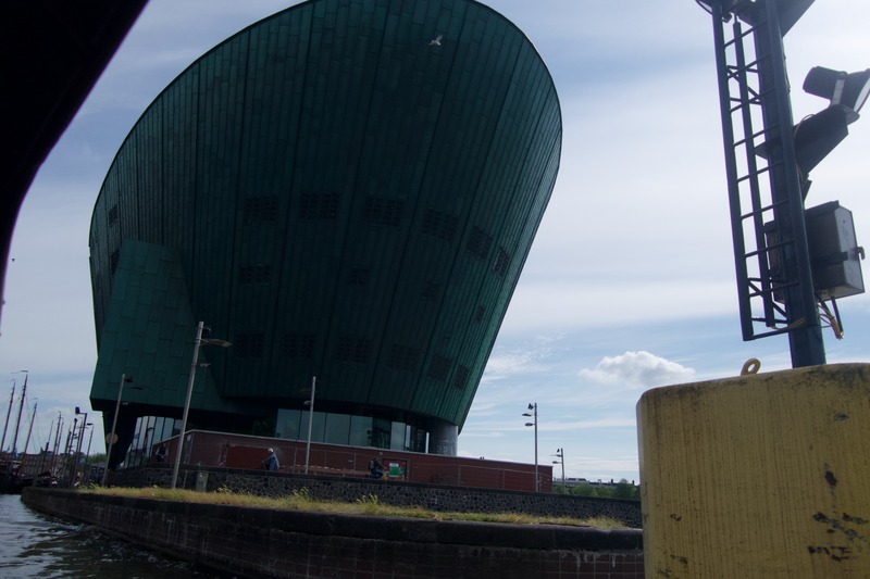 Emerald Structure by the Water