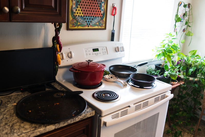 Cluttered Kitchen Still Life