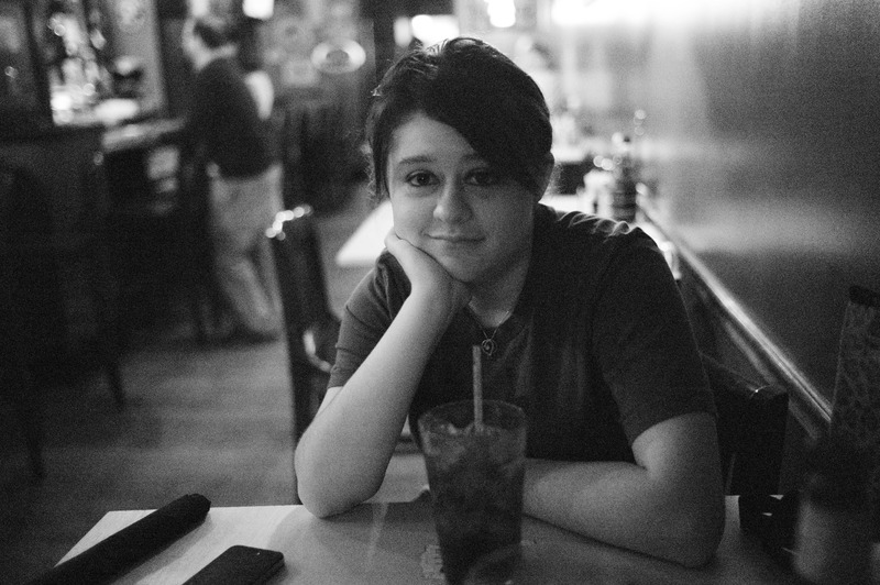 Contemplative Moment in a Café