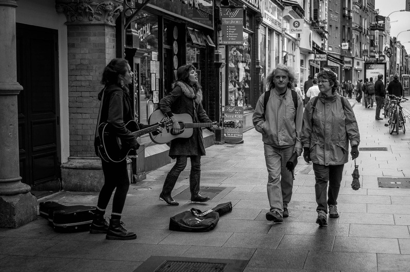 Street Melodies in Monochrome