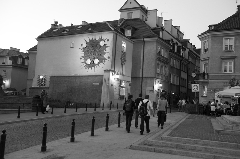 Evening Stroll in Monochrome