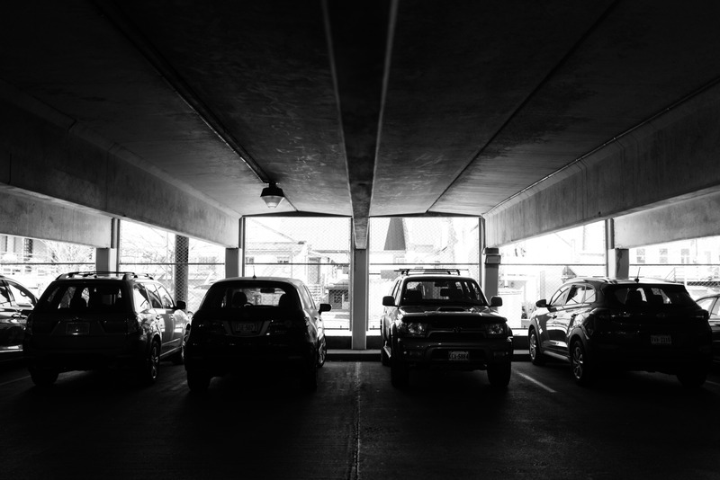 Shadows in a Parking Garage