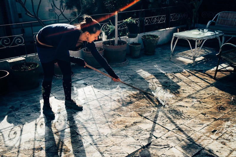 Morning Chores in Sunlight