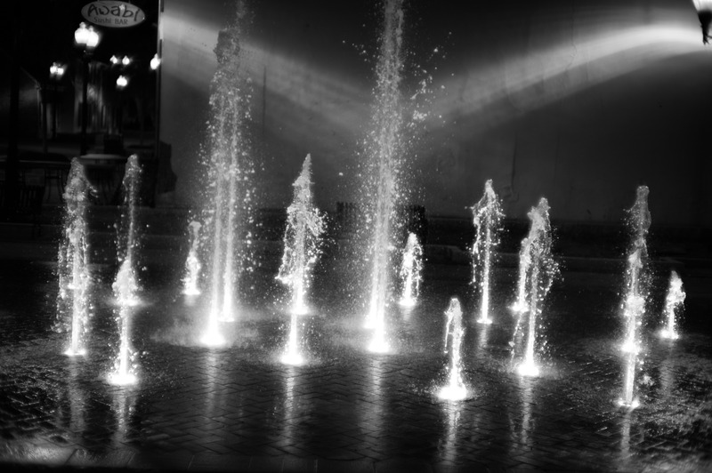 Dancing Waters in Monochrome