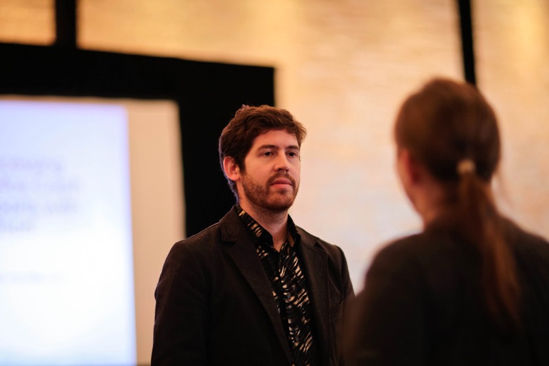 Intense Conversation in Soft Light