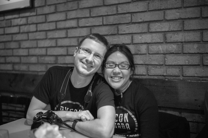 Joyful Companionship in Black and White