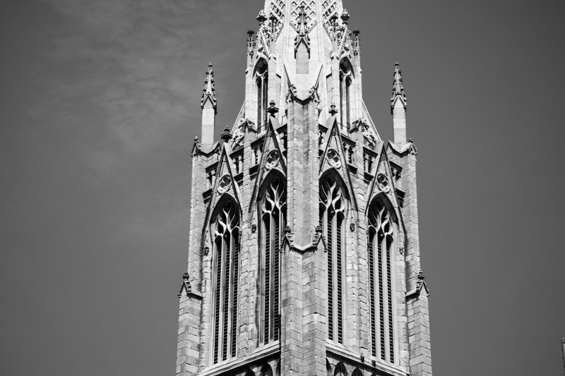 Gothic Spire Against the Sky