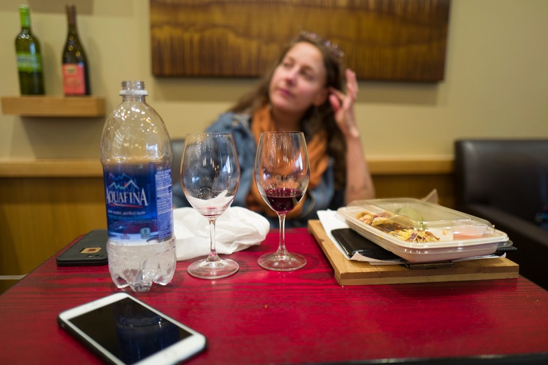 Quiet Reflection at a Café