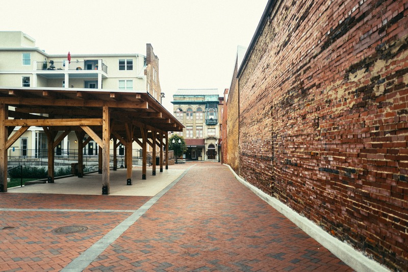 Urban Pathway Underneath Structure
