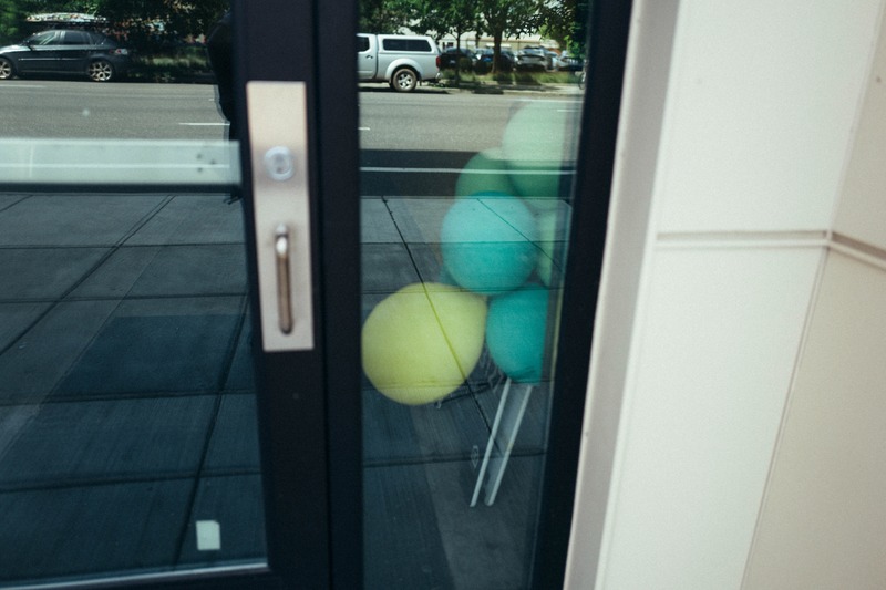 Balloons Behind Glass