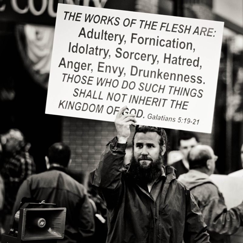 Protest in Monochrome