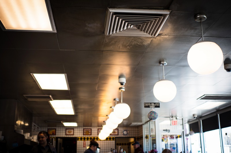 Illuminated Diner Ambiance