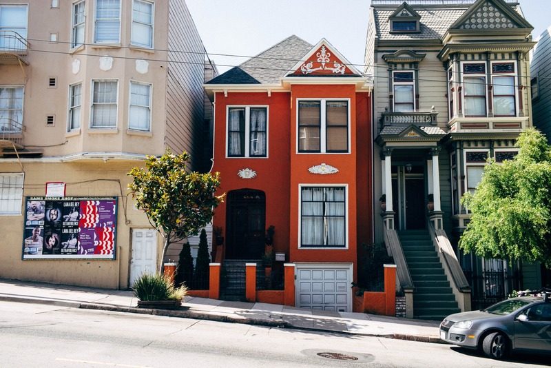 Vibrant Facade of Urban Homes