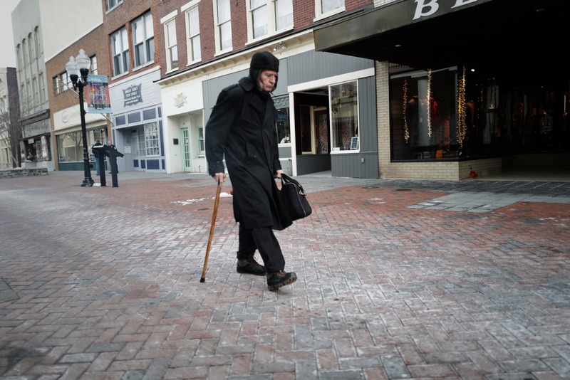 Solitary Winter Stroll