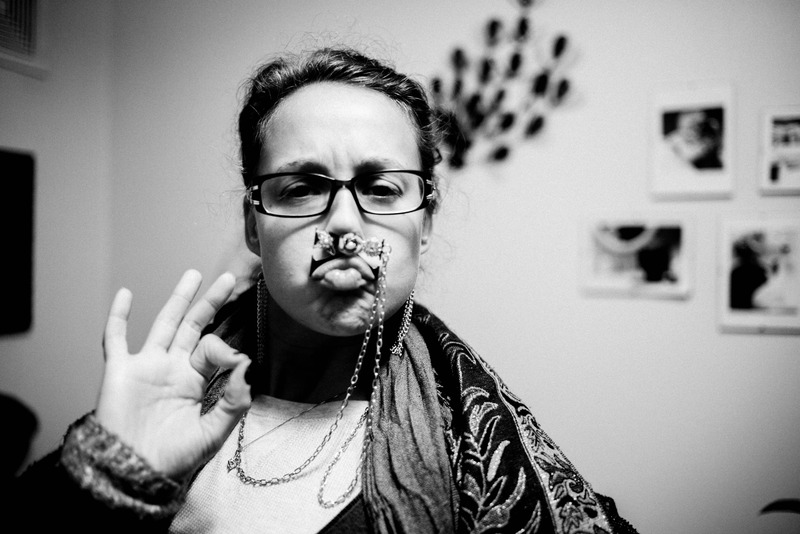 Quirky Expression in Monochrome