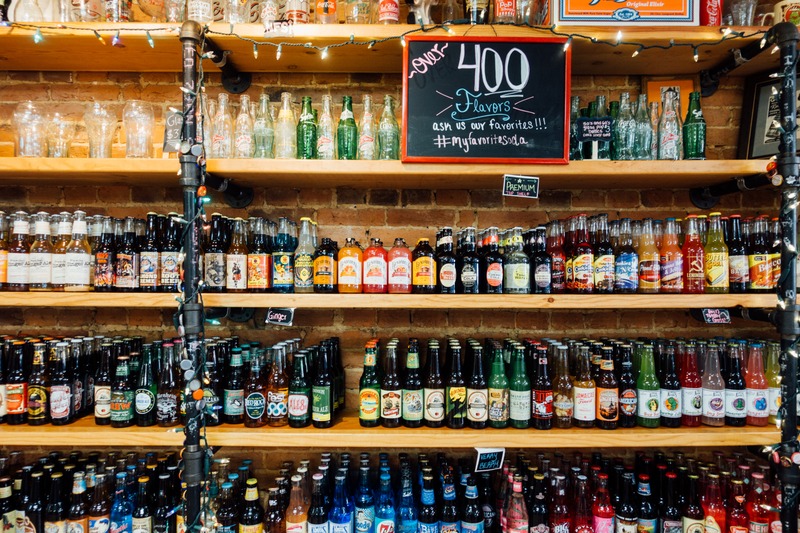 Colorful Soda Display