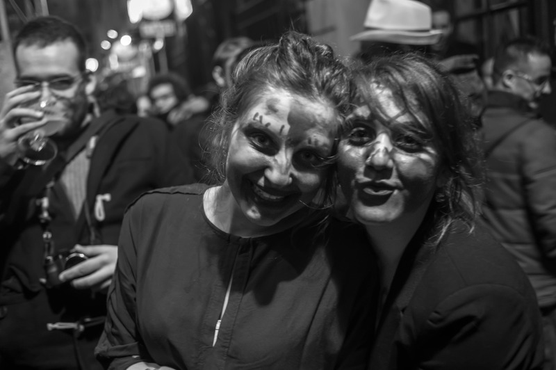Joyful Revelry in Black and White