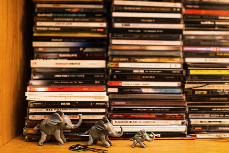 Whimsical Elephants Amongst Melodies