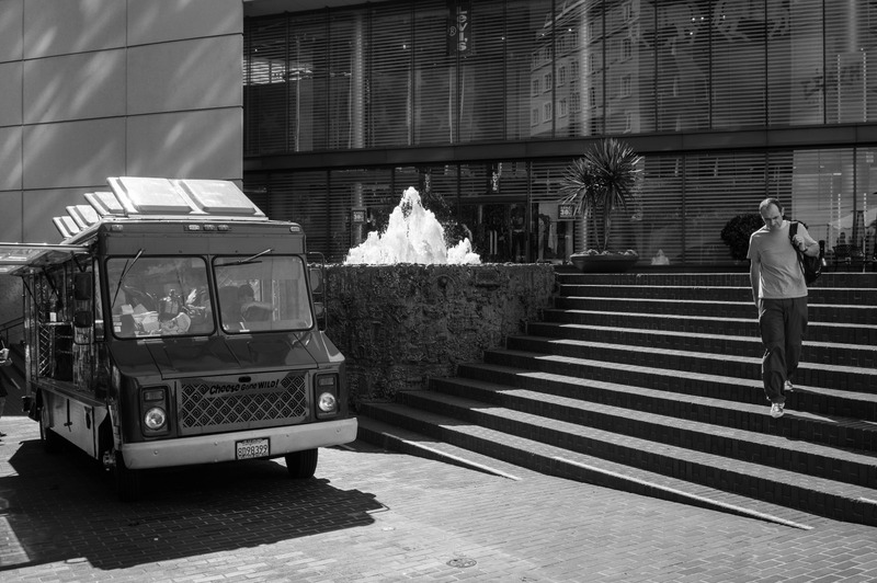 Urban Scene in Monochrome