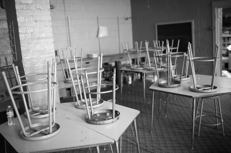 Abandoned Classroom Quietude