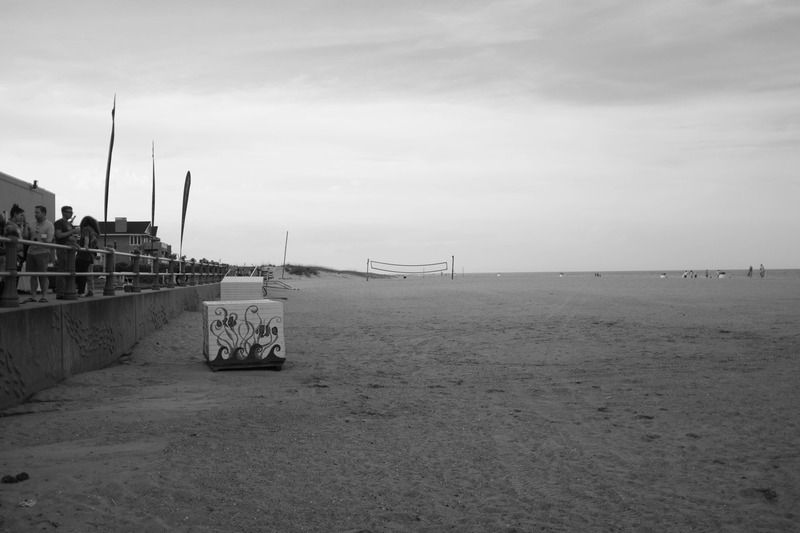 Melancholy Beach Scene