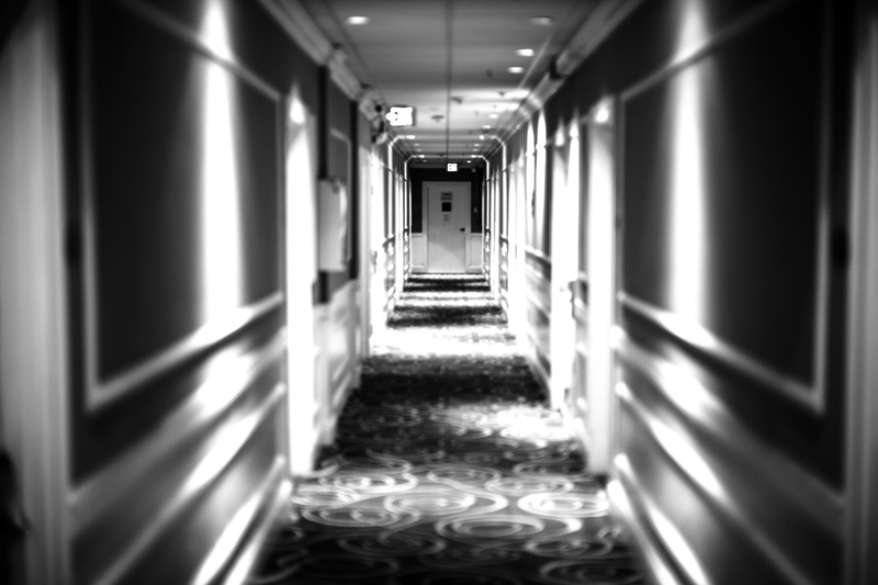 Eerie Hotel Hallway