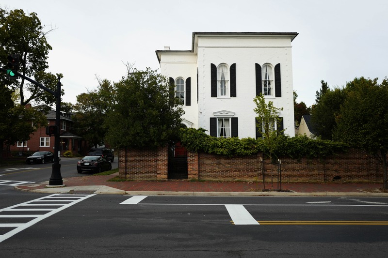 Stately Residence at Dusk