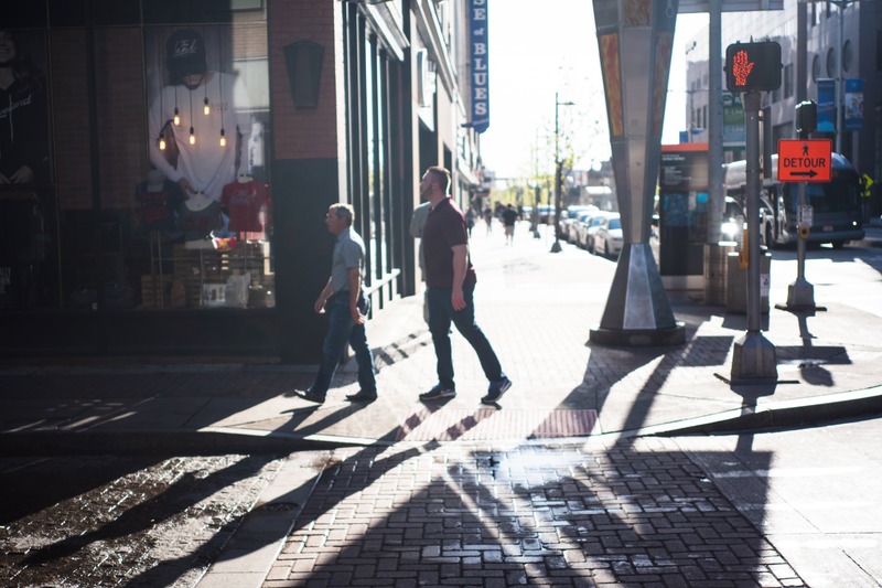 City Steps and Shadows