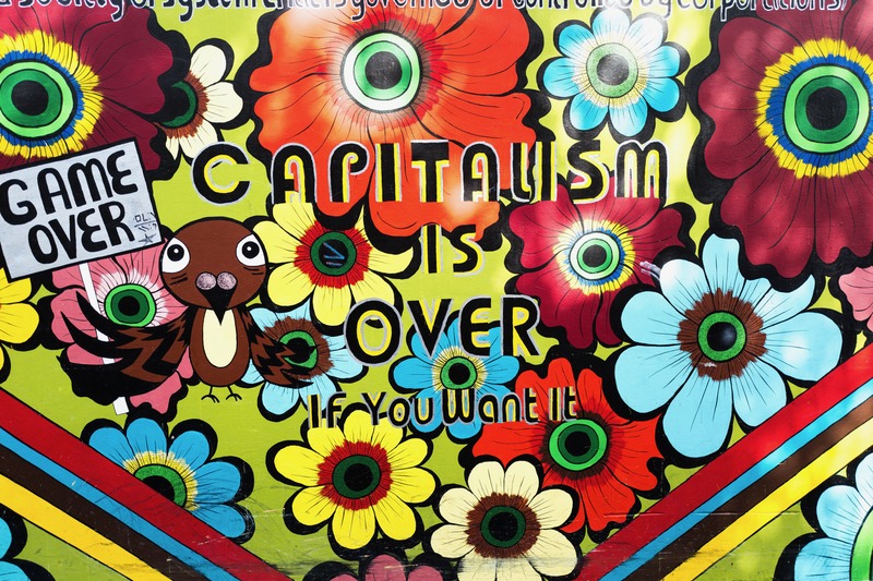 Colorful Protest Mural