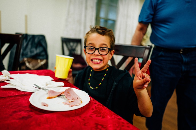 Joyful Moment at the Table