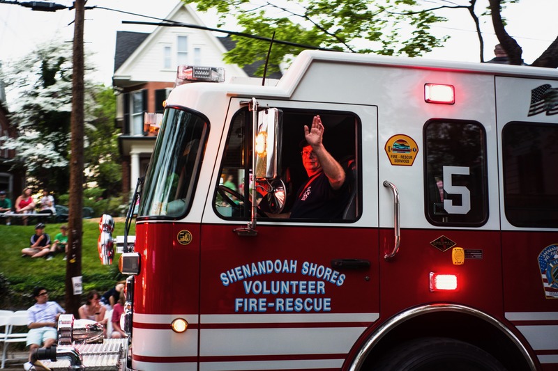 A Salute from the Firetruck