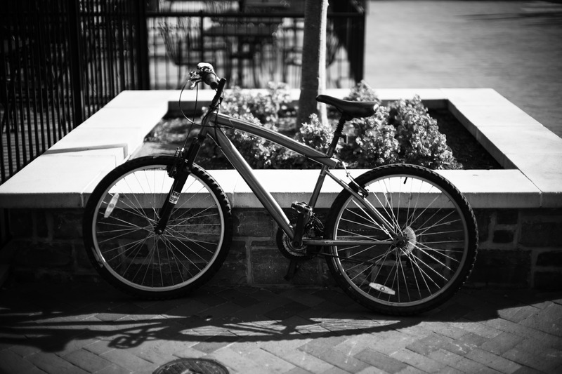 Lonely Bicycle in Monochrome
