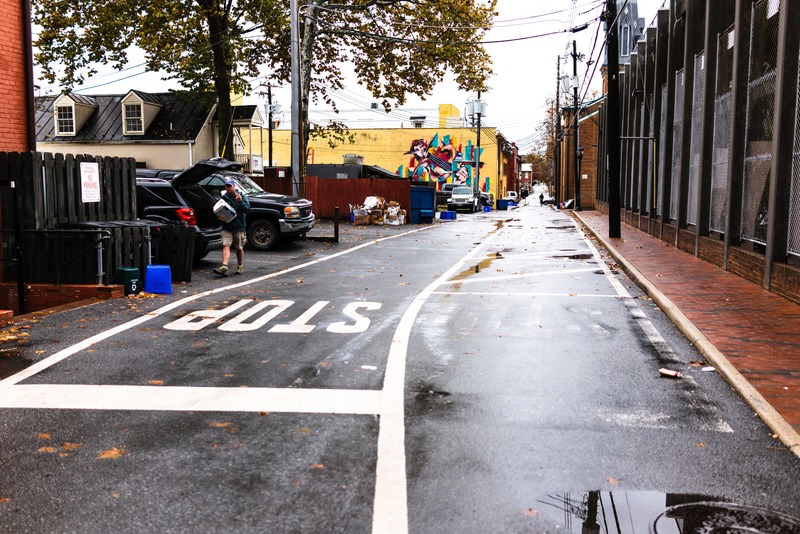 Urban Alleyway Reflection